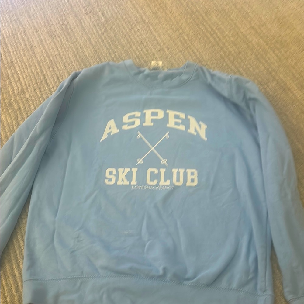 Loveshack fancy - Aspen Ski Club sweatshirt size medium.  Rarely worn.